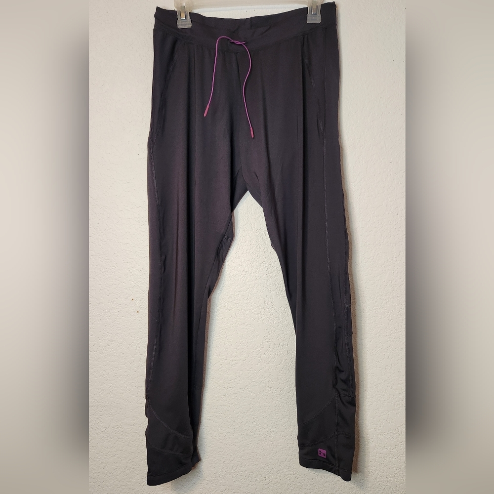 Hind Slate Gray with Purple Accents Full-Length Track Pants, Size XL